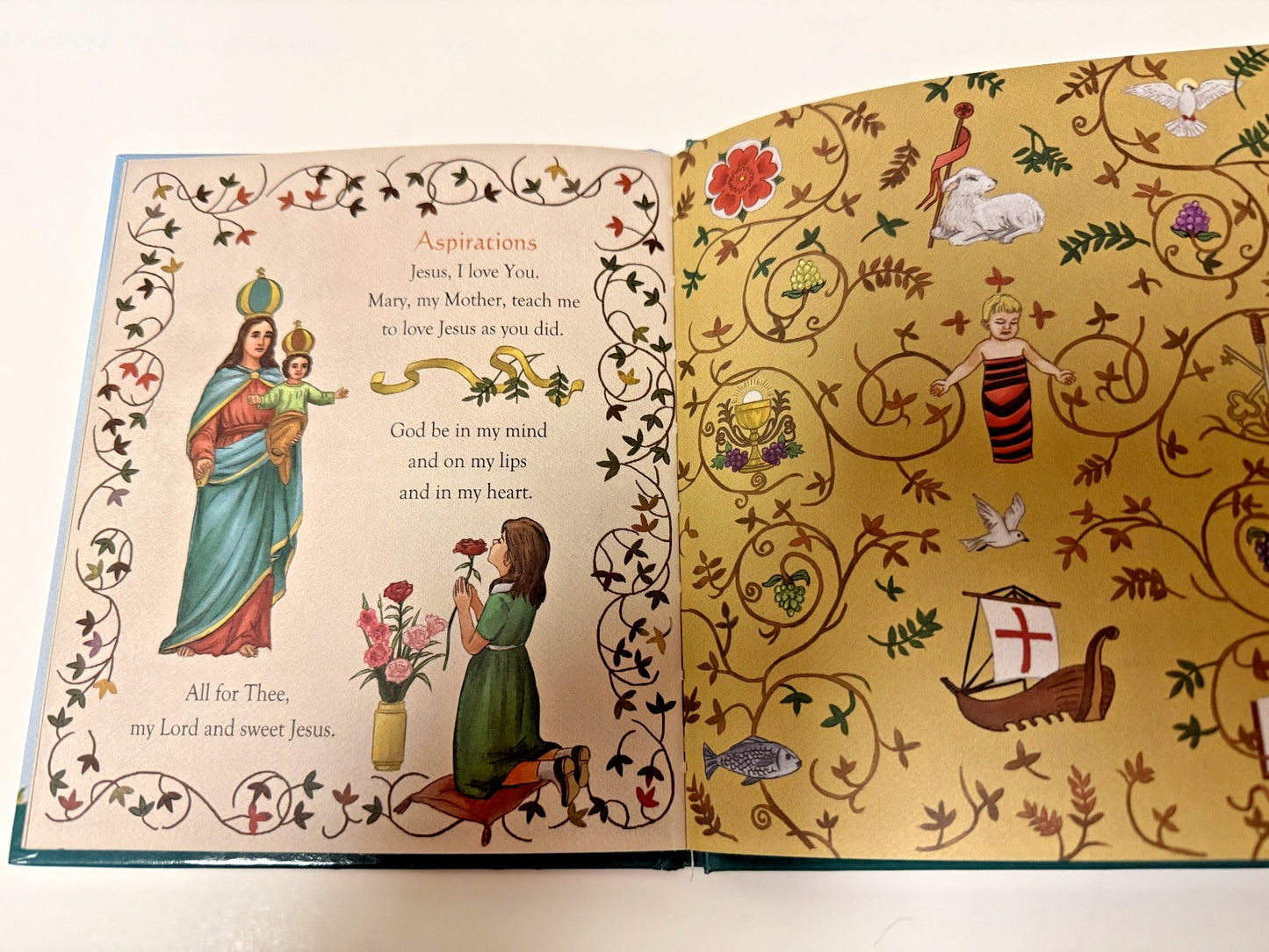 Children's First Book of Prayers Hardcover Book, New #AB-428-R2