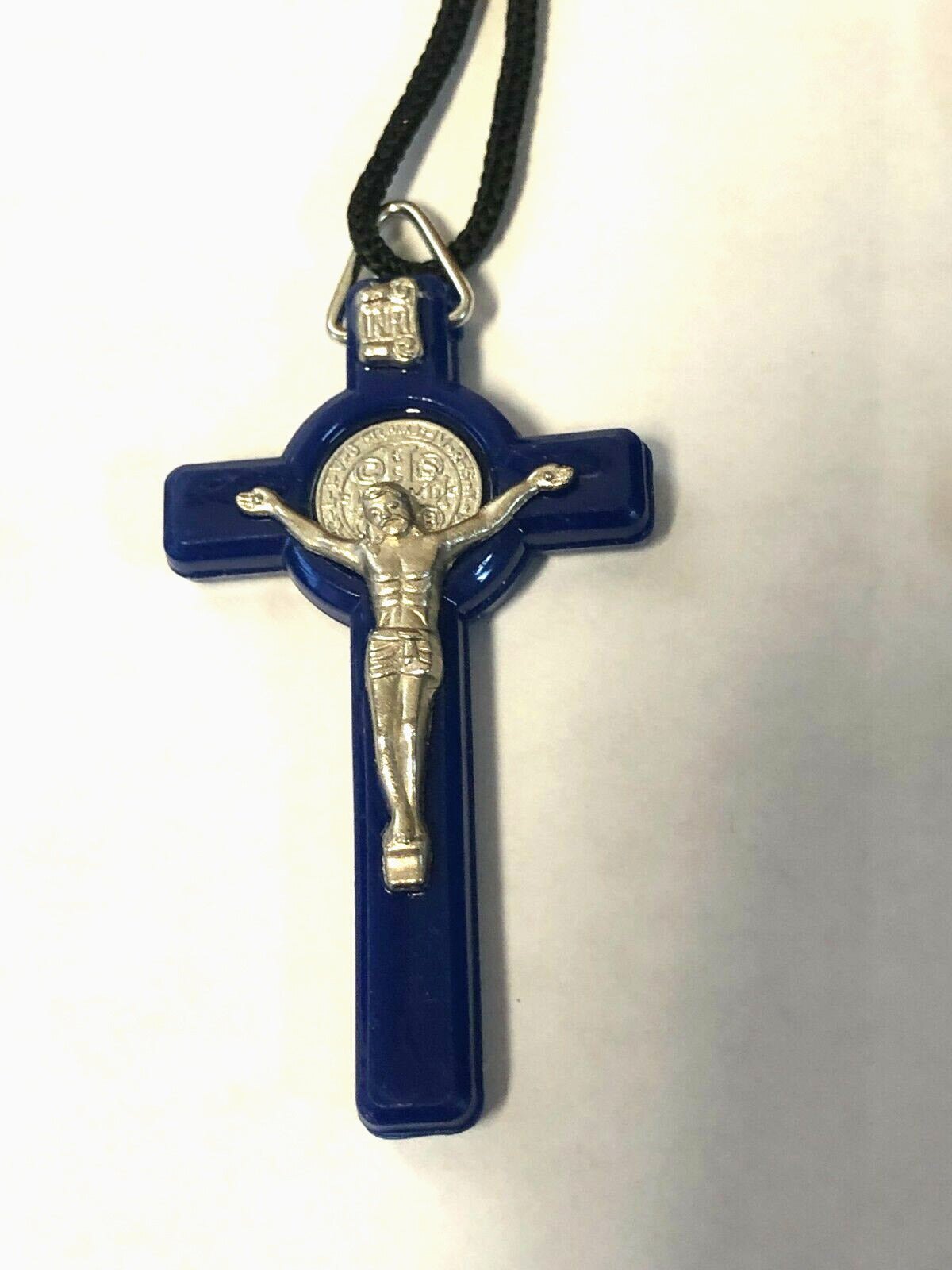 Saint Benedict Crucifix Pendant, Assorted Colors to choose from, New - Bob and Penny Lord