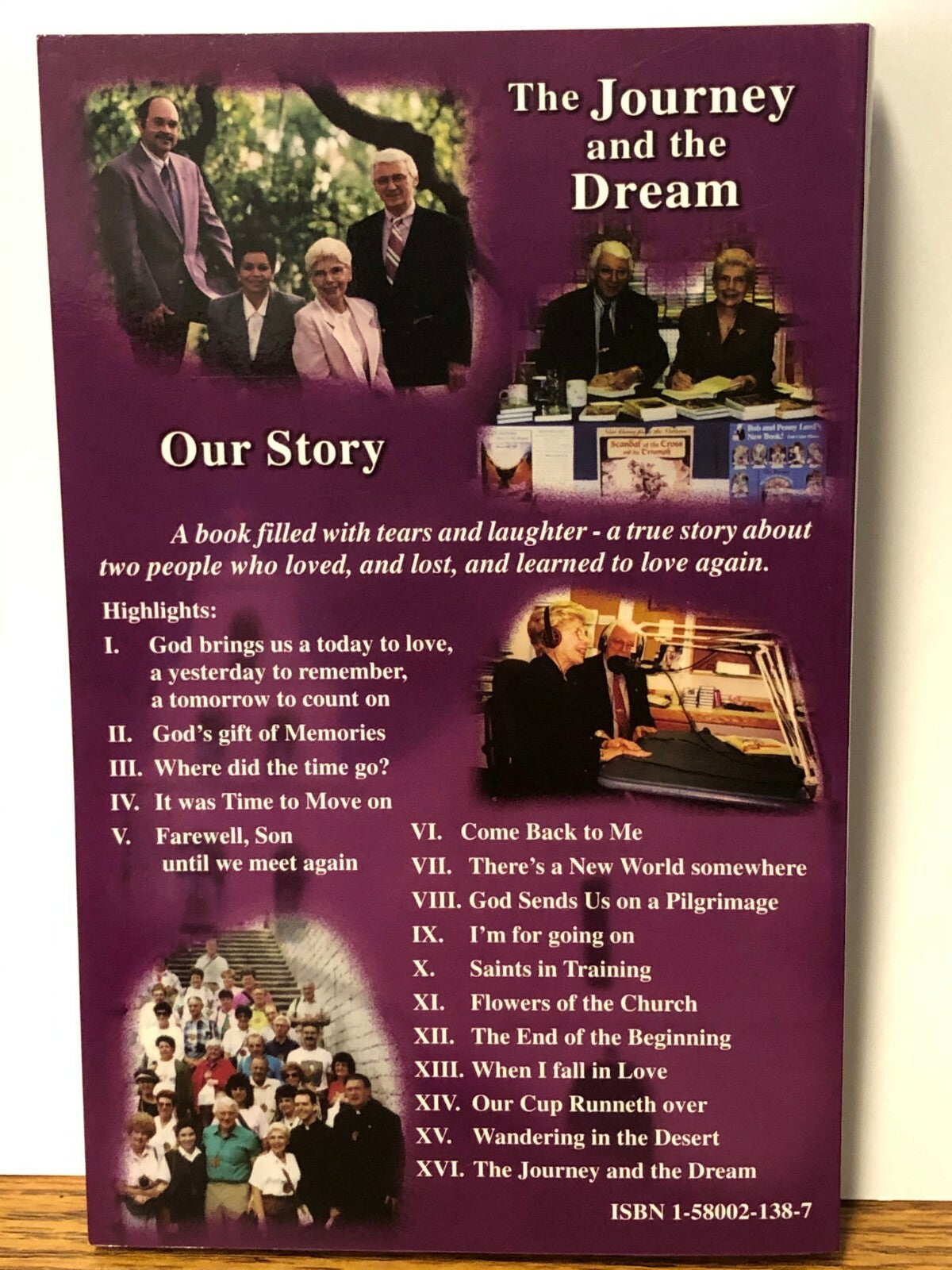 The Journey and the Dream (Our Story)  Book, by Bob and Penny Lord, New - Journeys of Faith