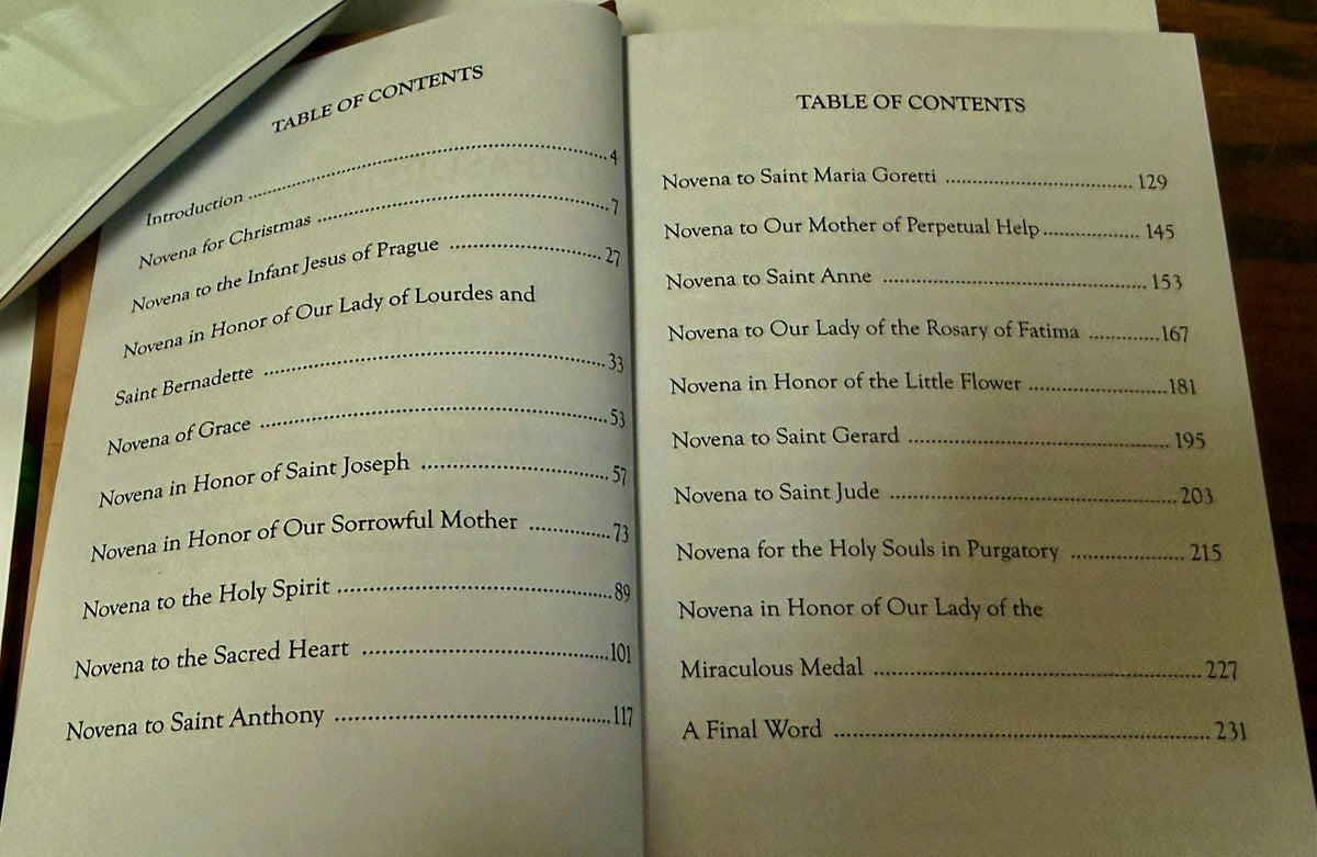 Treasured Novenas Hardcover Book, 240 pgs. New, # NO-07 - Journeys of Faith