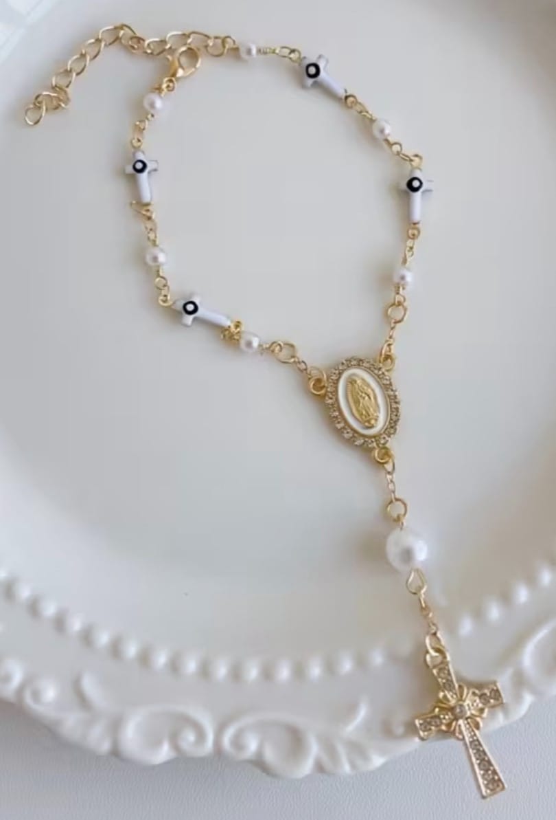 O L of Guadalupe Medal ,Crosses  and Pearls Devotional , New #Gftshp-132 Journeys of Faith Collectibles:Religion & Spirituality:Christianity:Medals