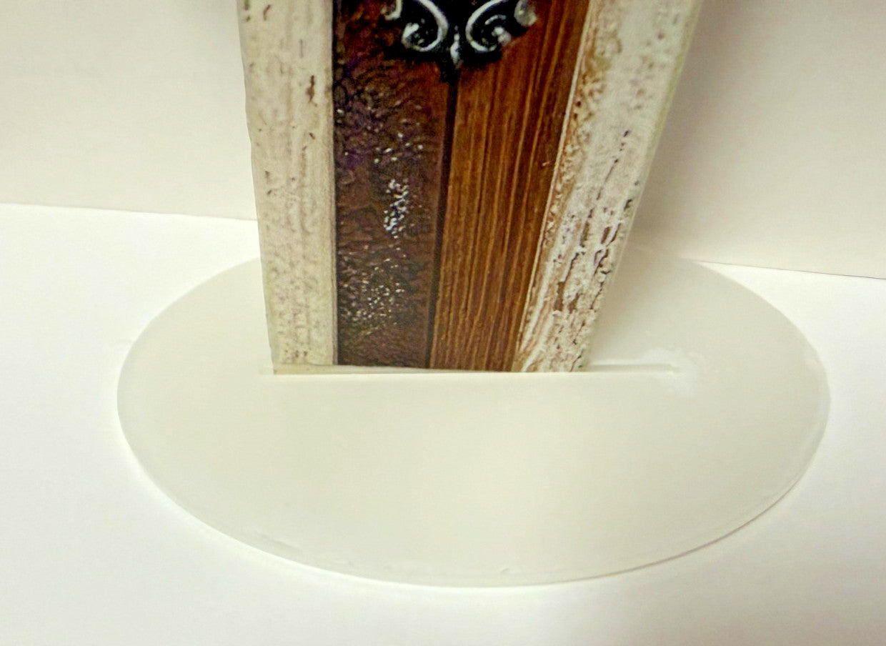 Layered  Acrylic 2-sided Cross, 7.75"  New #Gftshp-206