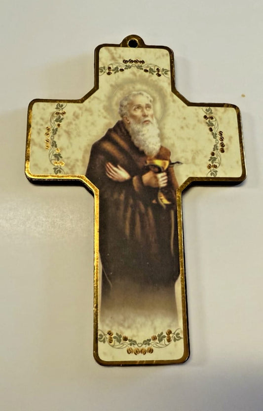 Saint Benedict 5" Wood Cross, New #AB-271-R2 Journeys of Faith Collectibles:Religion & Spirituality:Christianity:Crucifixes & Crosses