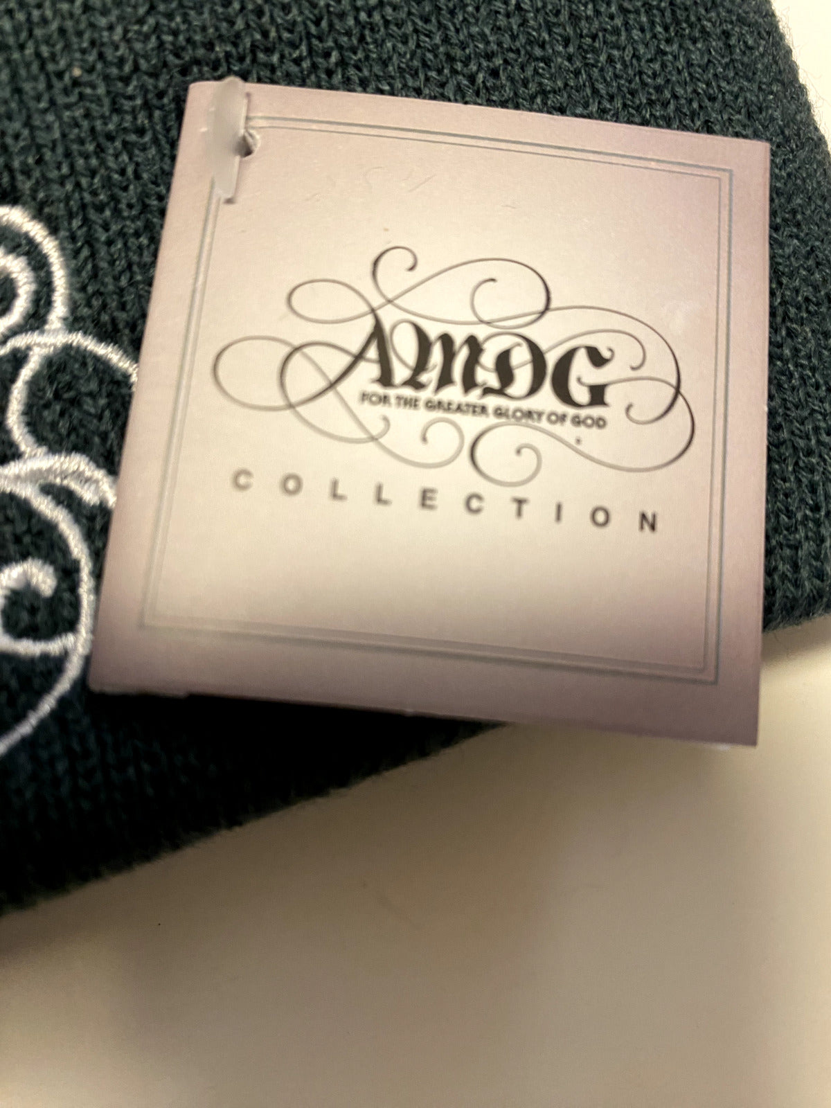 "For the Great Glory" AMDG Beanie, New #AB-063-1 - Bob and Penny Lord