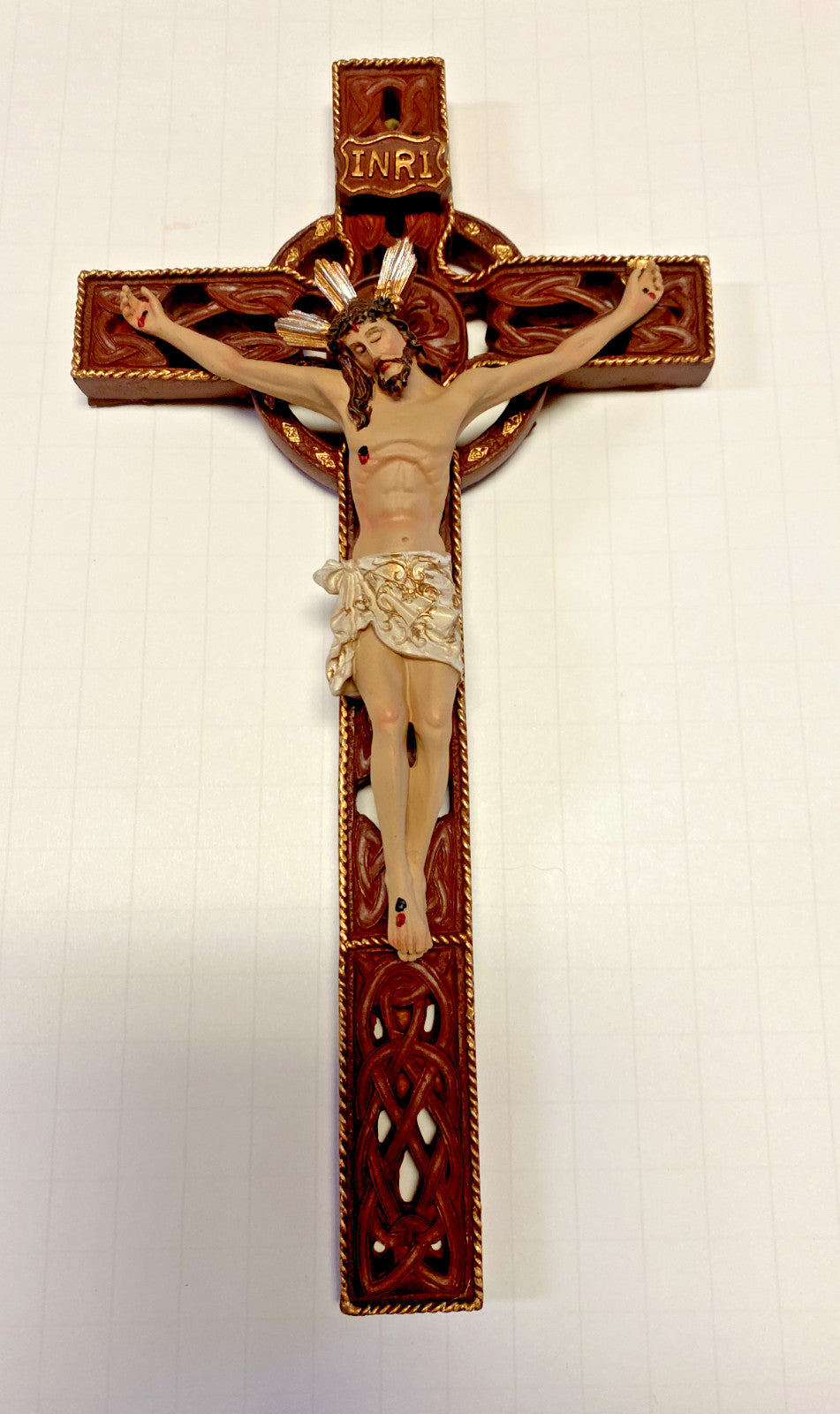Celtic Wall  Crucifix 10", New AB-134 - Journeys of Faith