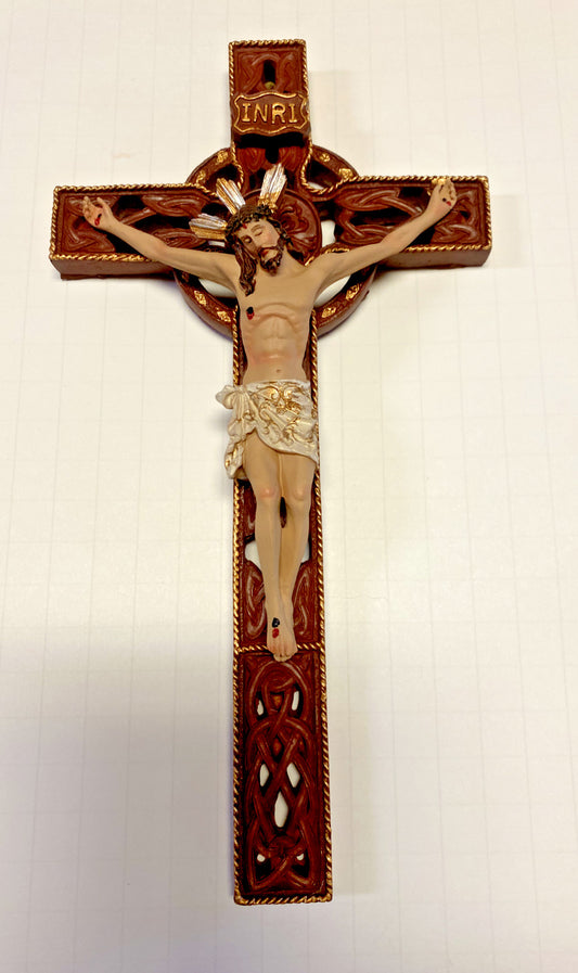Celtic Wall  Crucifix 10", New AB-134 - Journeys of Faith