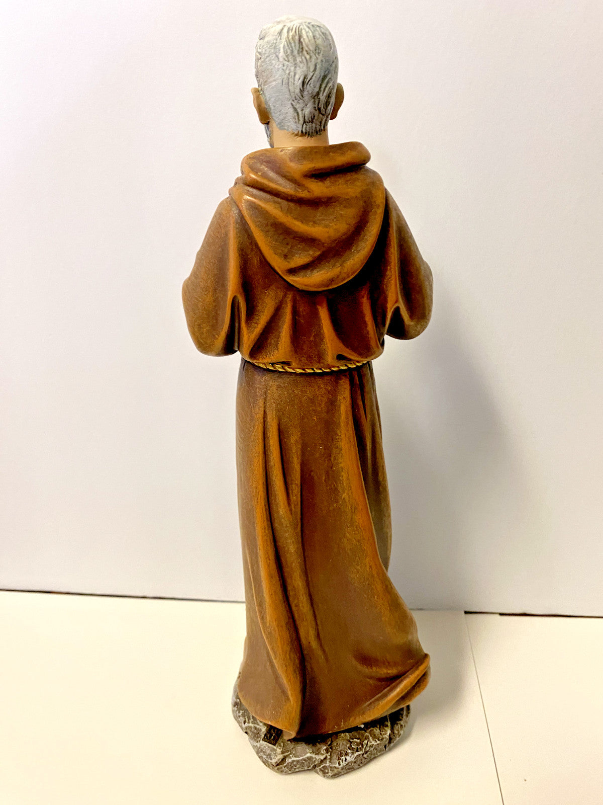 Padre Pio 10.25-inch religious statue by Bob and Penny Lord, depicting Saint Padre Pio in detailed Christian collectible figure
