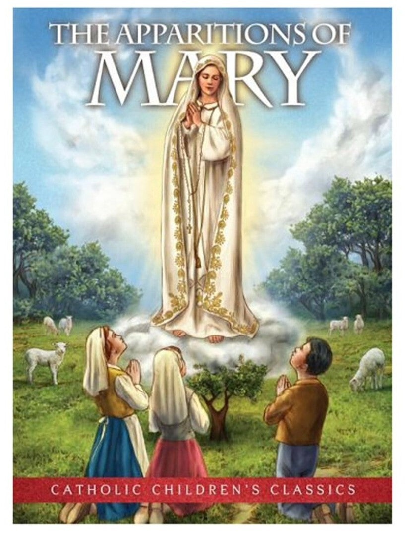 Cover of The Apparitions of Mary paperback book by Bob and Penny Lord, featuring religious imagery and spiritual themes.