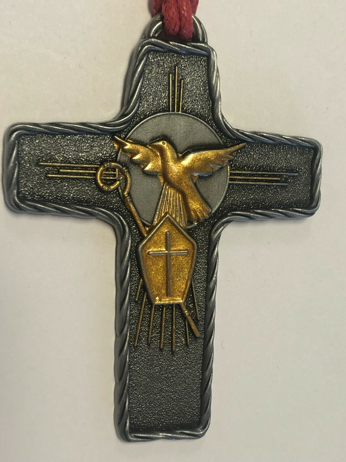 Confirmation Cross on Red Cord, New - Journeys of Faith