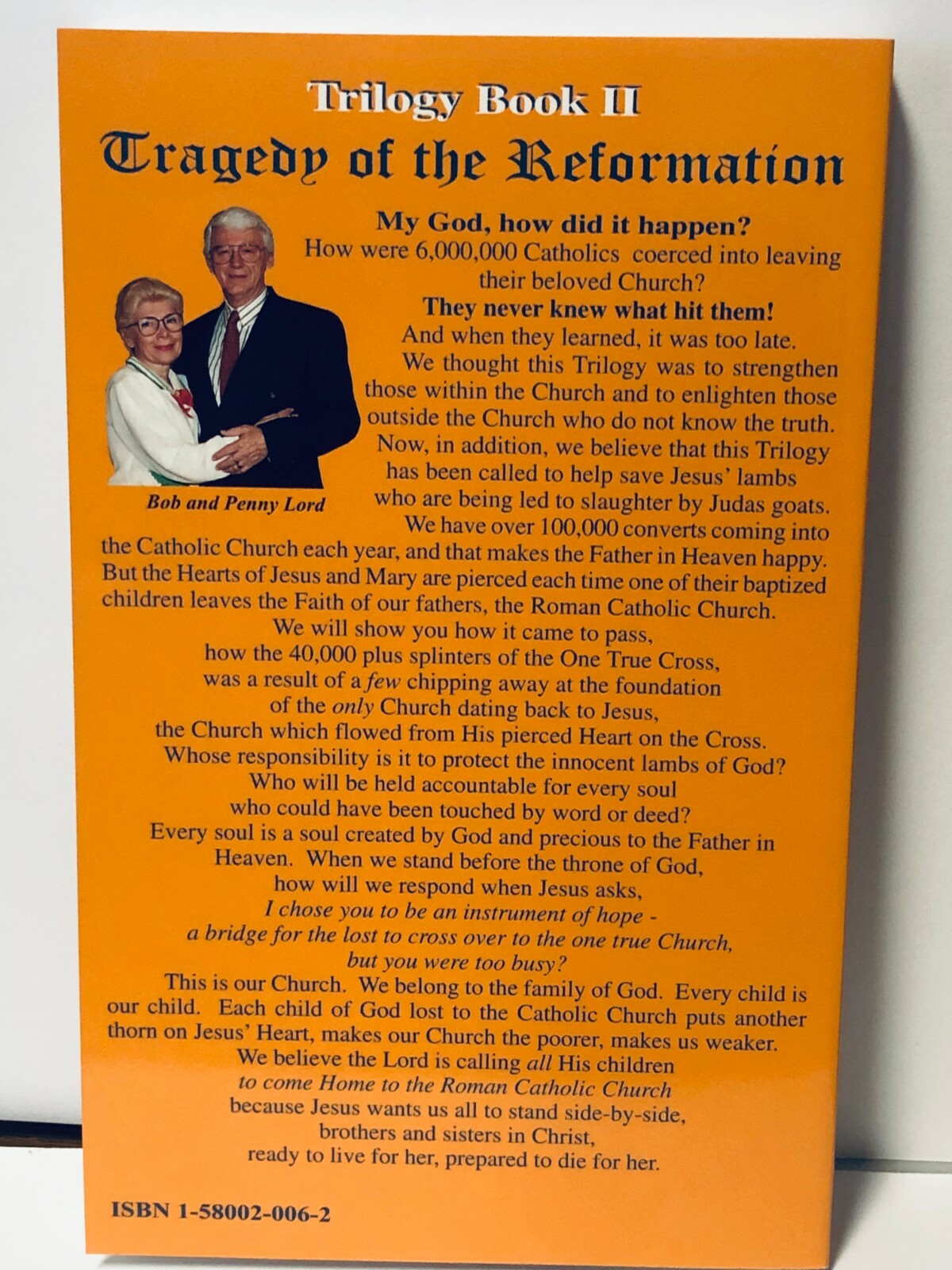 Tragedy of the Reformation,  Book 2, by Bob and Penny Lord New - Journeys of Faith