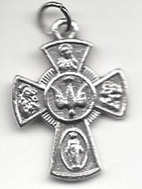 Four Way Cross Pendant, 1" New, #MD-06