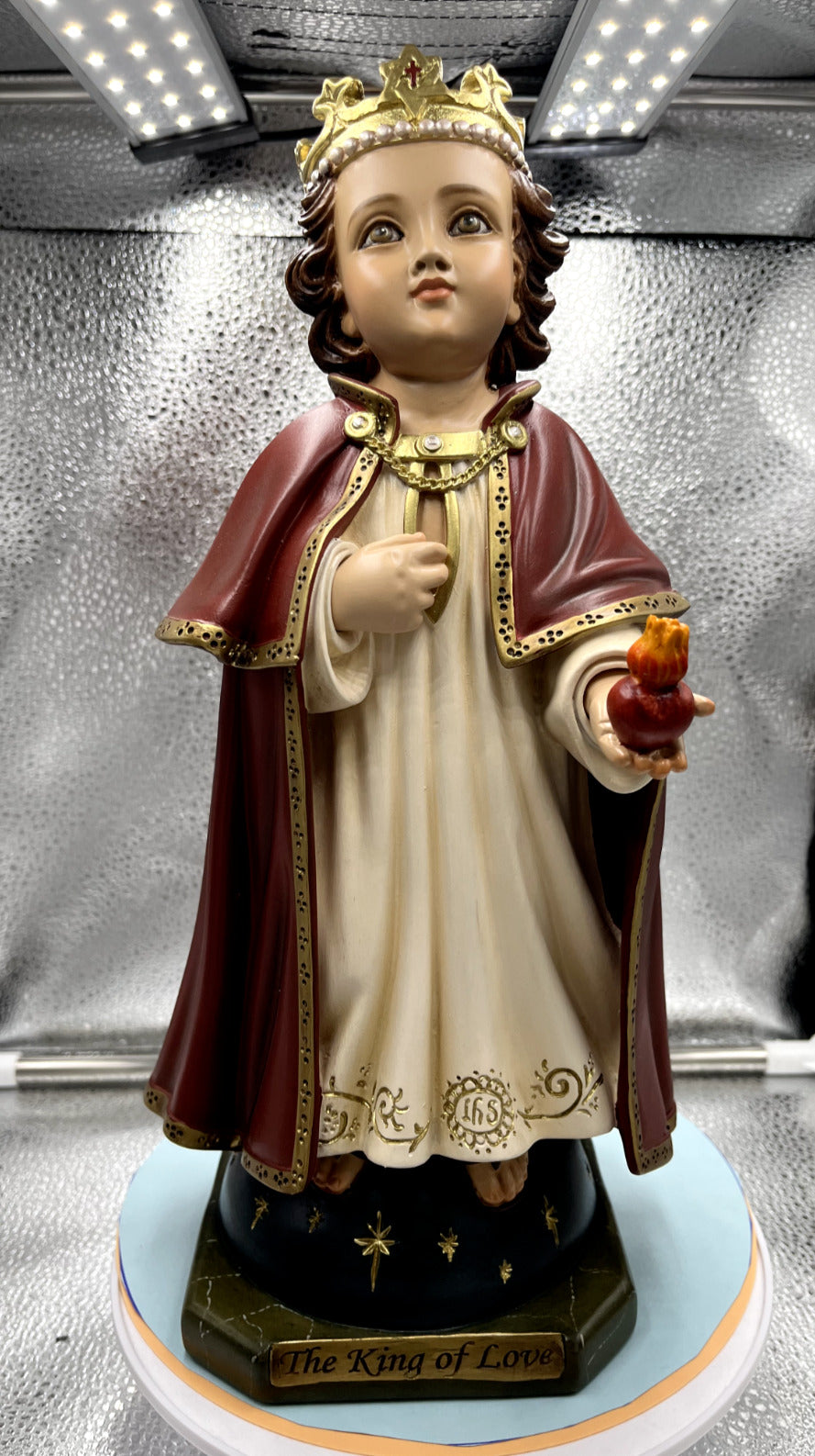 Divine  Child Jesus King of Love Statue 14", New from Colombia #F011