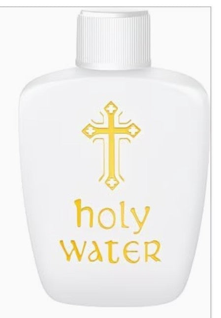 Holy Water Bottle With  Screw On Cap, 2 oz. New #AB-342-R2