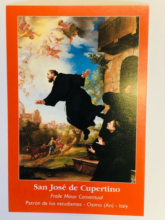San José  de Cupertino, Estampita en Español, Nueva de Italia #PC-61