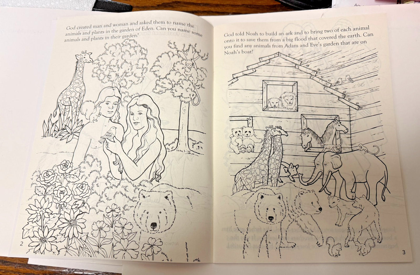 Bible Adventures Coloring Book for Children, New #AB-429-R2