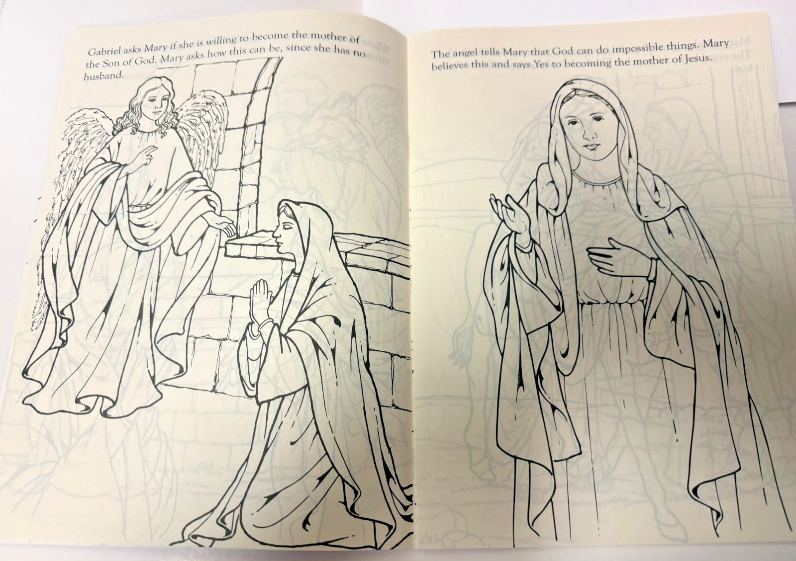 The Life of Mary Coloring Book for Children, New #AB-433-R2 Journeys of Faith Collectibles:Religion & Spirituality:Christianity:Other Christian Collectibles