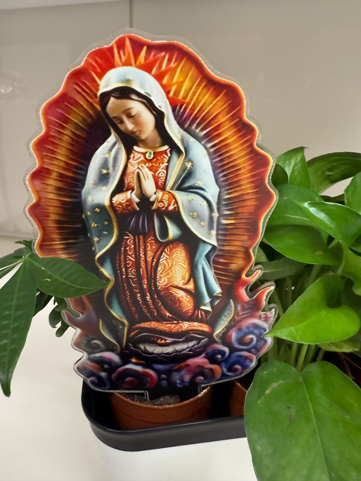 Our Lady of Guadalupe Acrylic Garden Stake, New #ALM-024-R2 - Journeys of Faith