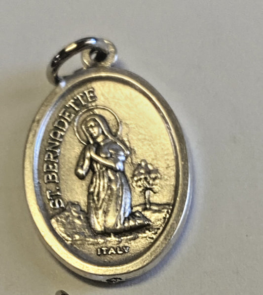 St Bernadette/Our Lady of Lourdes 2 Sided Small Medal, New #MD-093 - Journeys of Faith