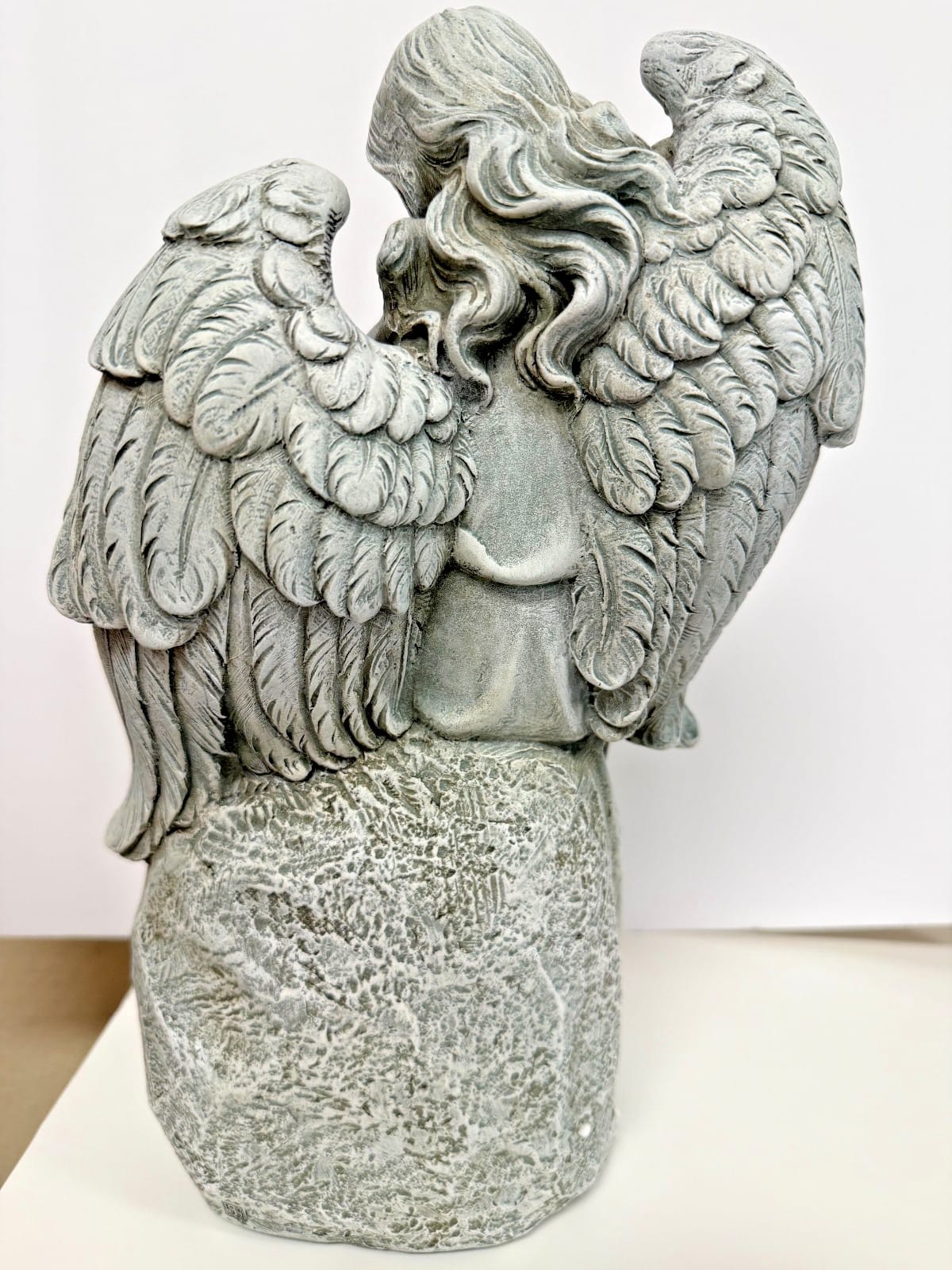 Seated Angel with "Let Love Grow" Stone  12" Garden Statue, New #RM-61-R2 Journeys of Faith Collectibles:Religion & Spirituality:Christianity:Statues & Figures