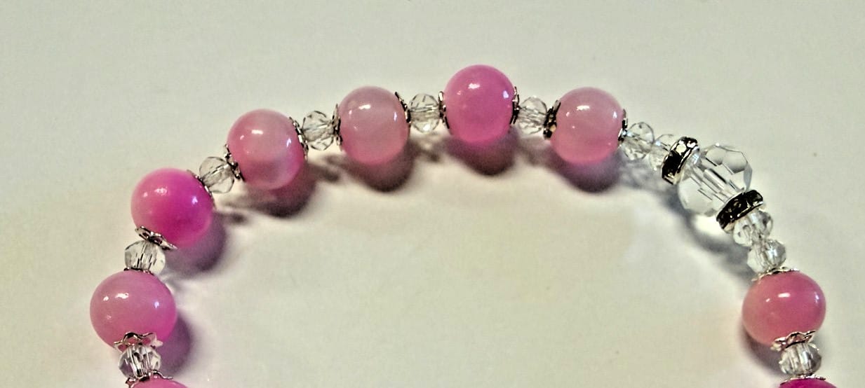 Our Lady of Grace Pink Jade Rosary Bracelet, New #Gftshp-152 Journeys of Faith Collectibles:Religion & Spirituality:Christianity:Jewelry