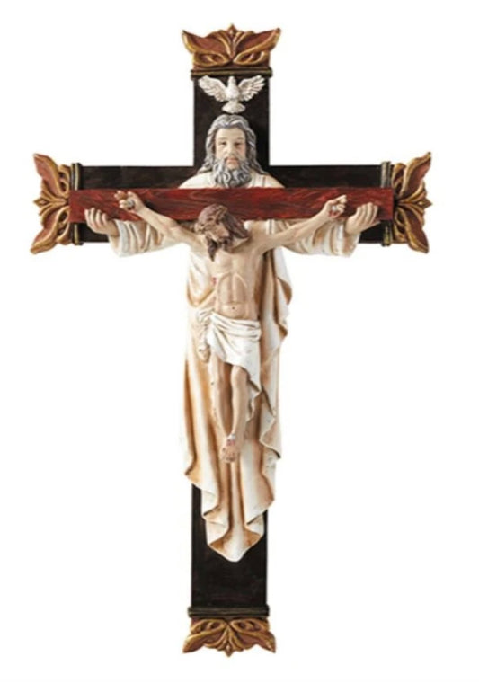 Holy Trinity 10"  Wall Crucifix,  New  #AB-174