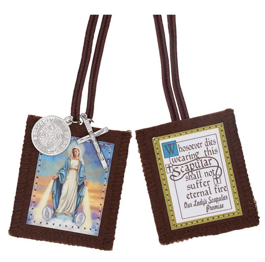 Our Lady of Grace Brown Scapular, New #AB-442-R2