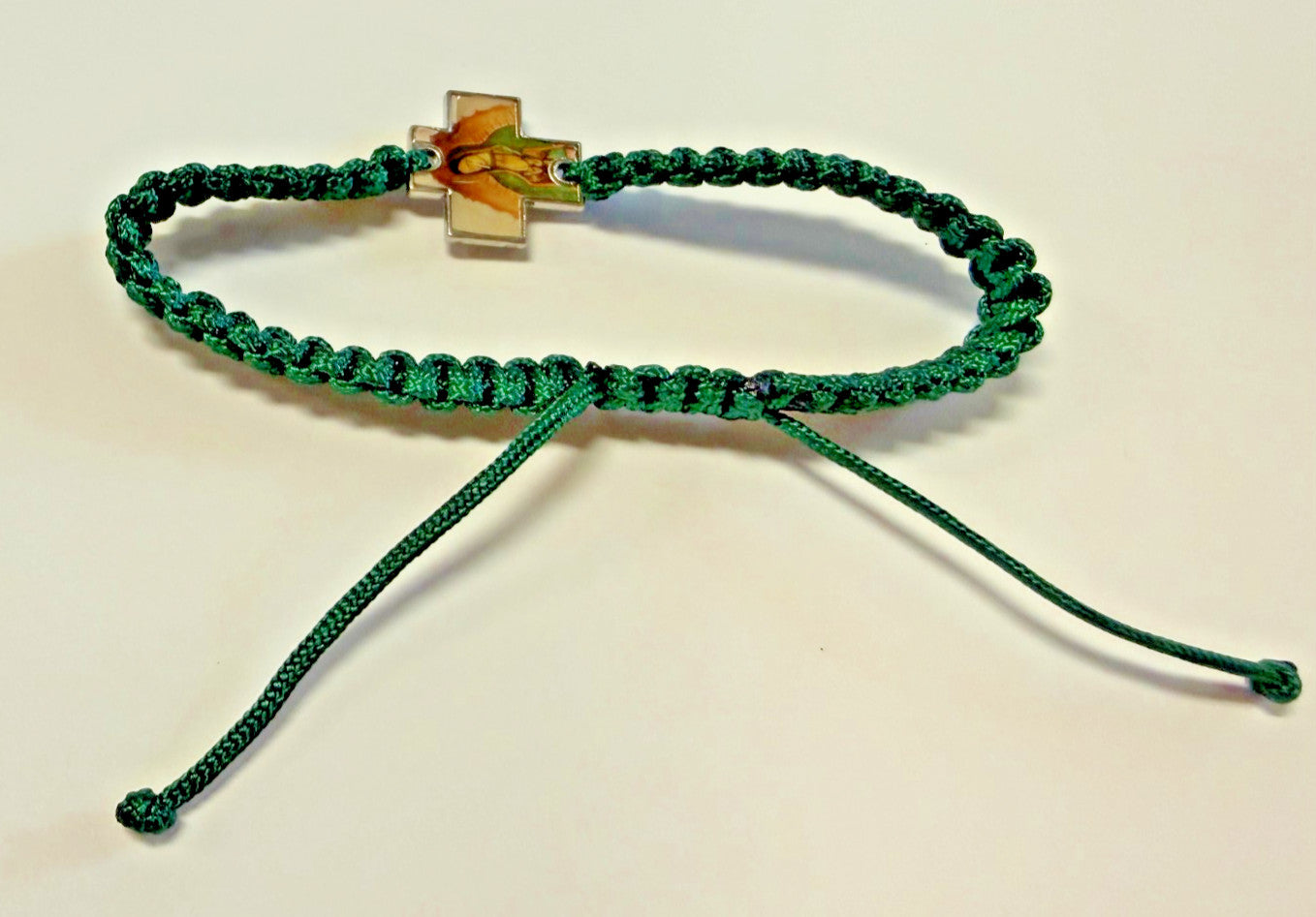 O L of Guadalupe Green Cord Bracelet,  New #Gftshp -145 - Journeys of Faith