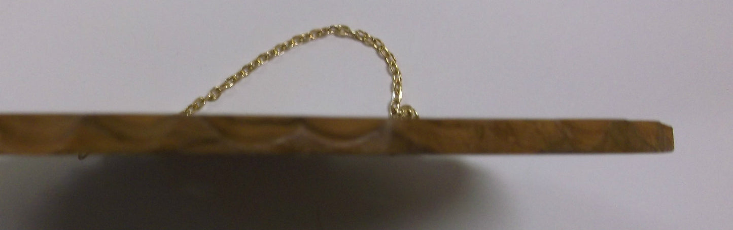 Jerusalem Wall Sign Carved in  Olive Wood with Dove, from Holy Land,New - Journeys of Faith