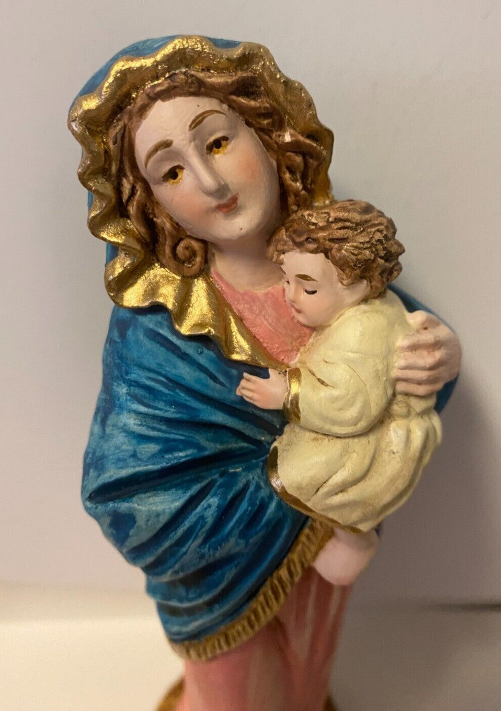 8-inch Bl Mother & Child Jesus statue by Bob and Penny Lord, depicting Madonna of the Streets, religious collectible figure.