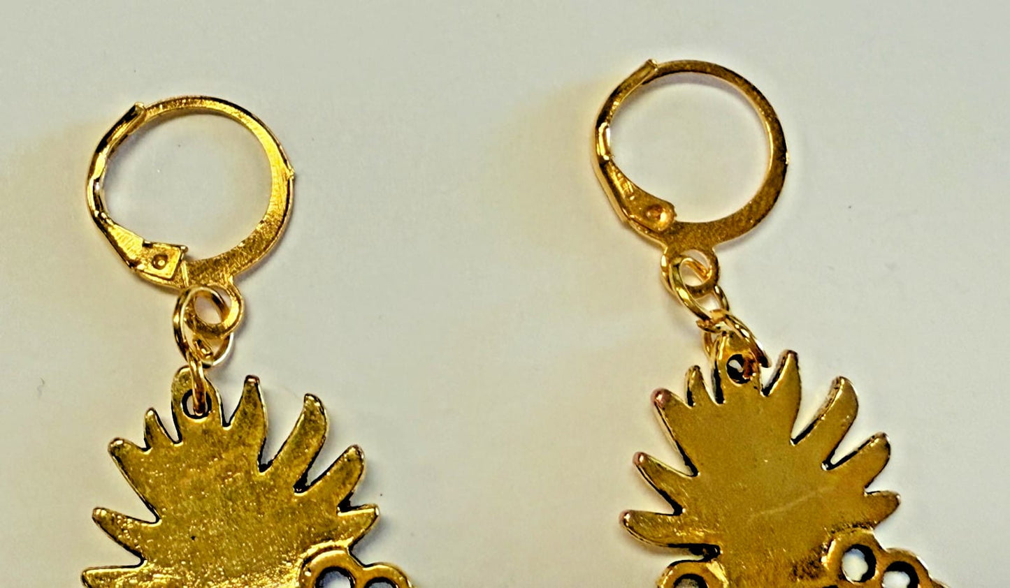 Sacred Heart Gold Tone Dangle Earrings, New #Gftshp-126 Unbranded Jewelry & Watches:Fashion Jewelry:Earrings