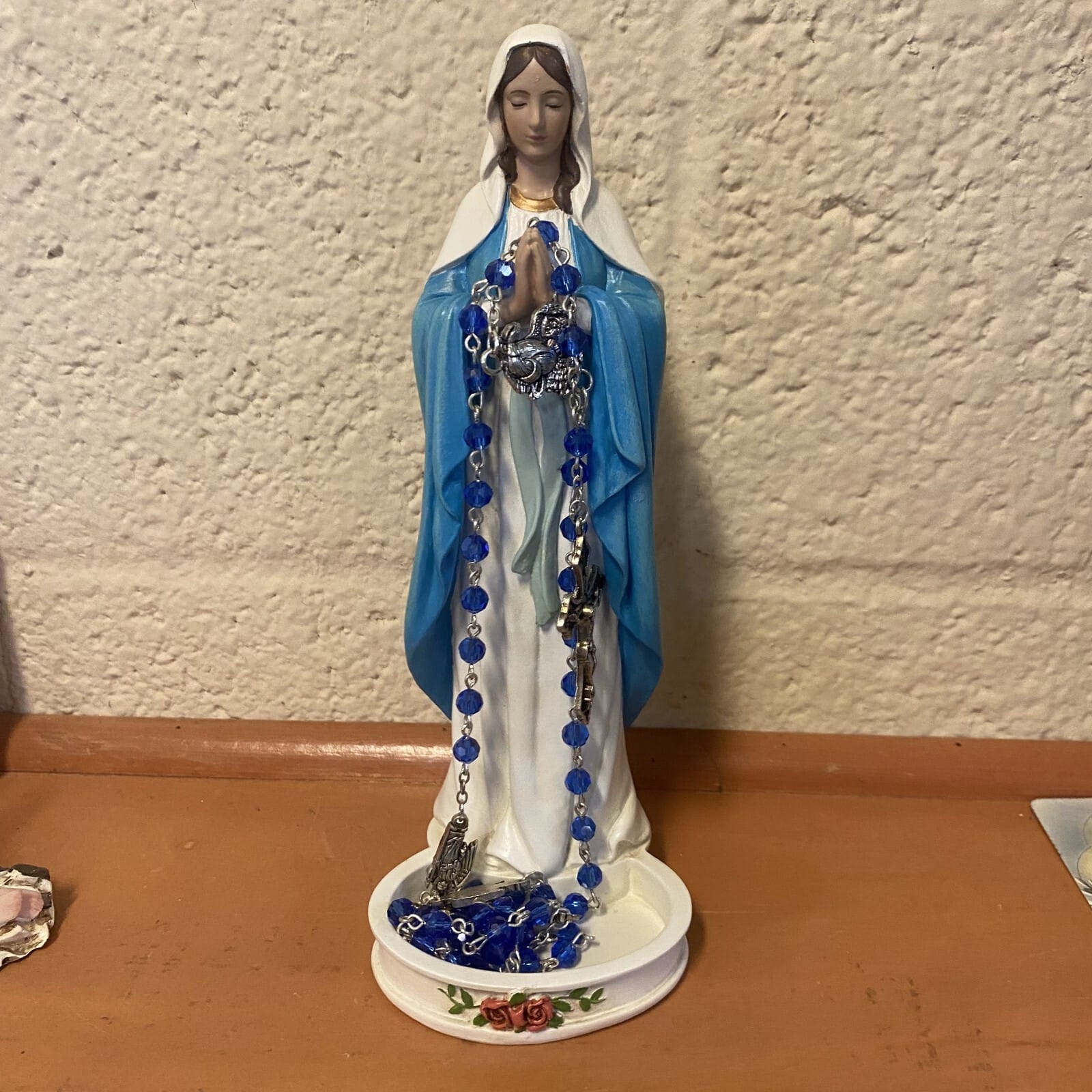 Praying Virgin Mary Rosary Holder Statue 8 Inch Resin AB-145 Bob and Penny Lord Journeys of Faith Collectibles:Religion & Spirituality:Christianity:Statues & Figures
