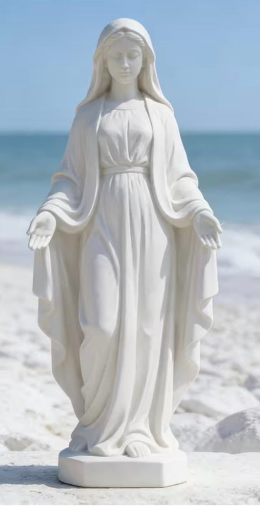 Blessed Mother Mary Plastic 5" Statue, New #AB-464-R2