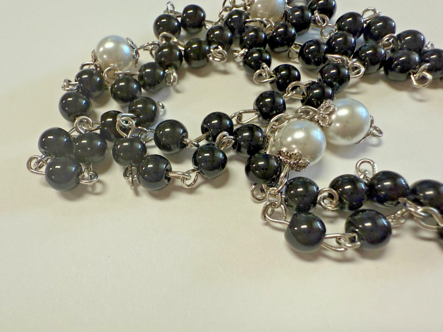 O.L. of  the Miraculous Medal Black Rosary,  New  #Gftshp-121 - Journeys of Faith