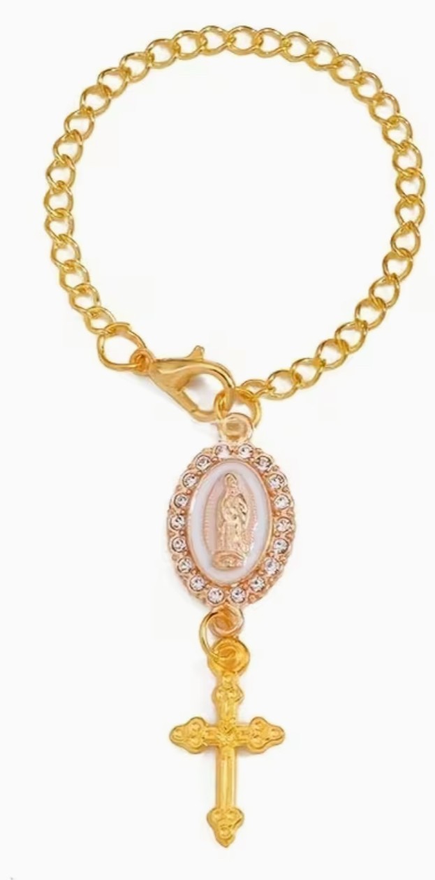 O L of Guadalupe Medal with Cross Devotional  Pendant, New #Gftshp-131 - Journeys of Faith