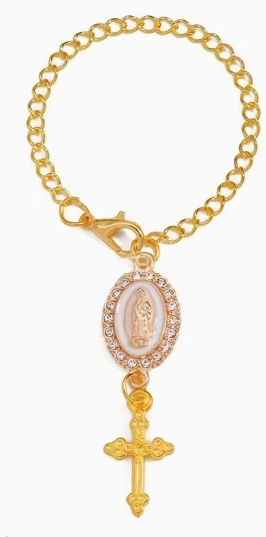 O L of Guadalupe Medal with Cross Devotional  Pendant, New #Gftshp-131 - Journeys of Faith
