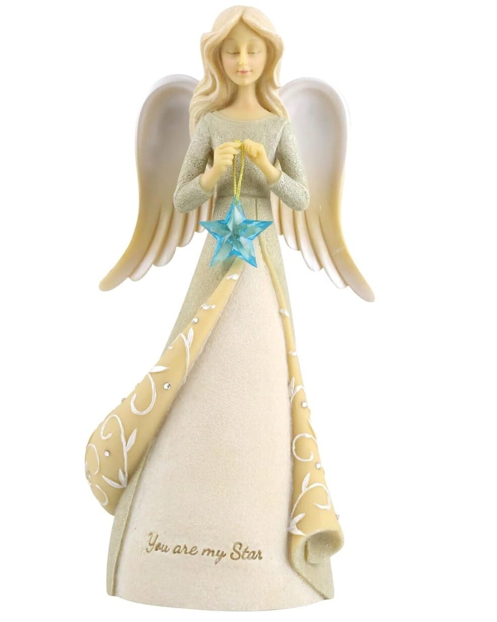 Enesco 7.5-inch "You are my star" angel figurine, decorative collectible sculpture with detailed angel design.