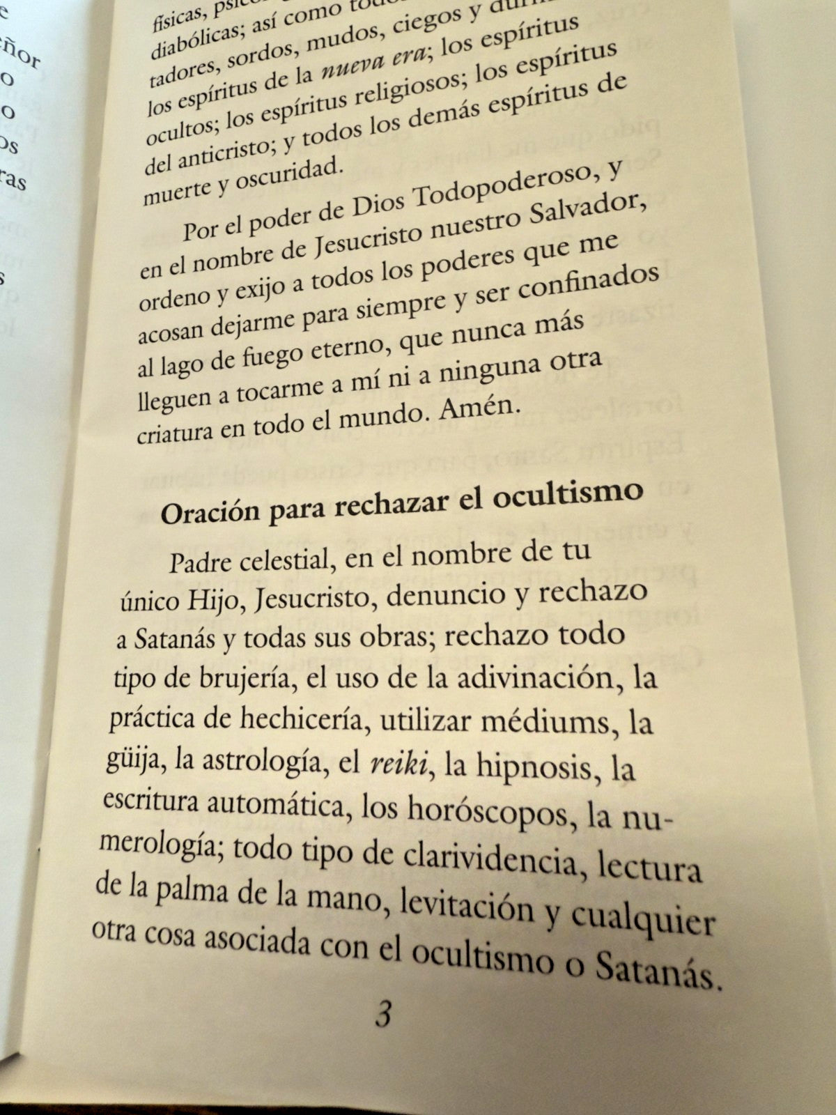 Libro de Oraciones de Guerra Espiritual en español, Nuevo, # AB-078