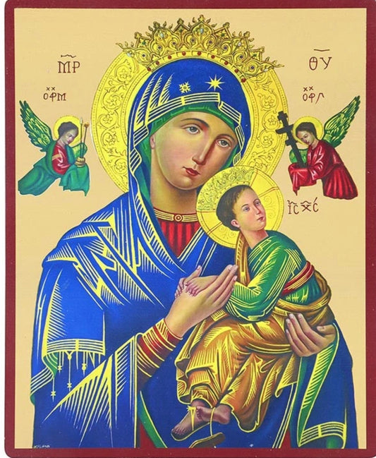 Our Lady of Perpetual Help  Wood Icon, New #AB-114-1