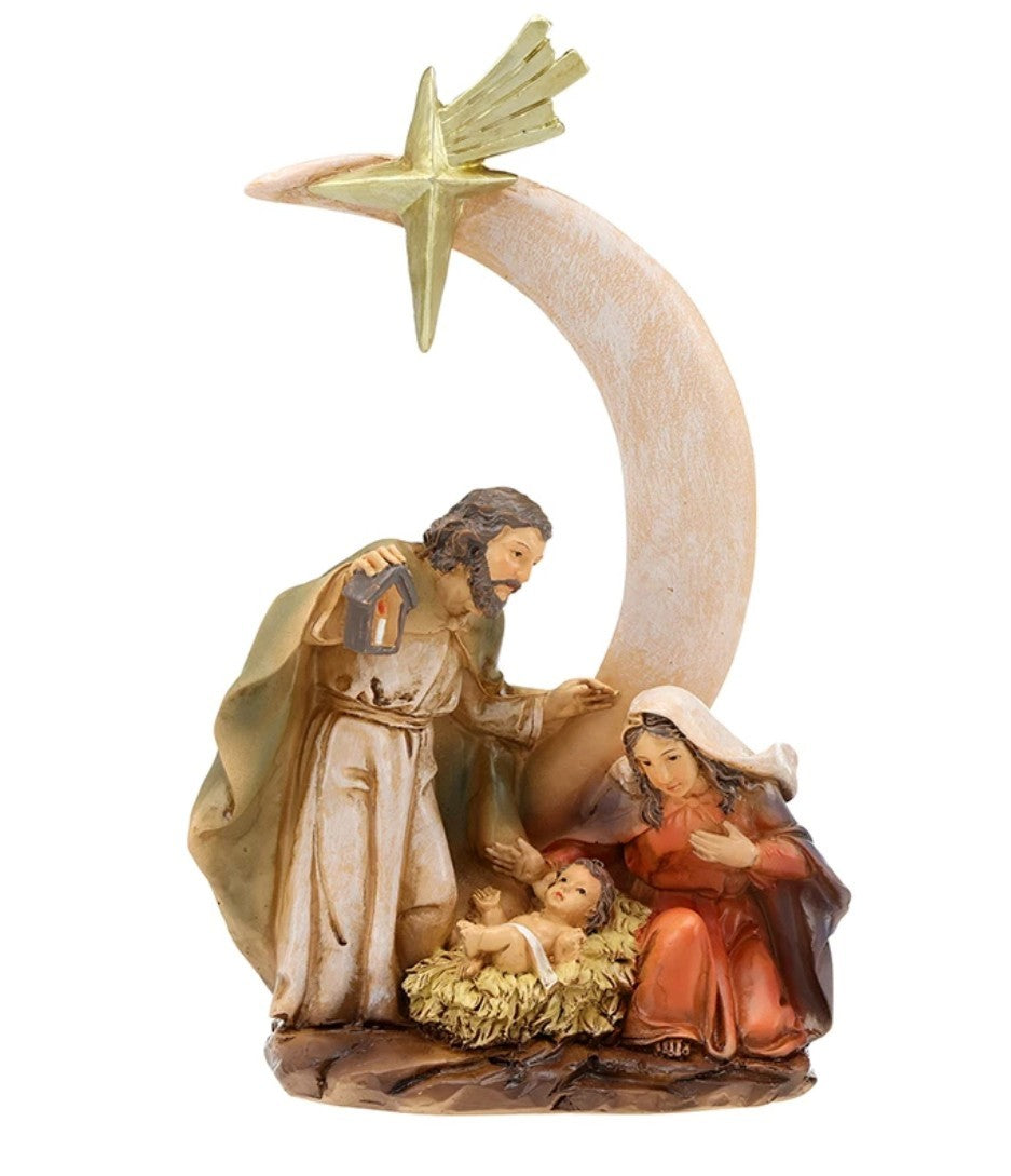 Nativity Figurine with Bethlehem Star,  New #Gftshp-234