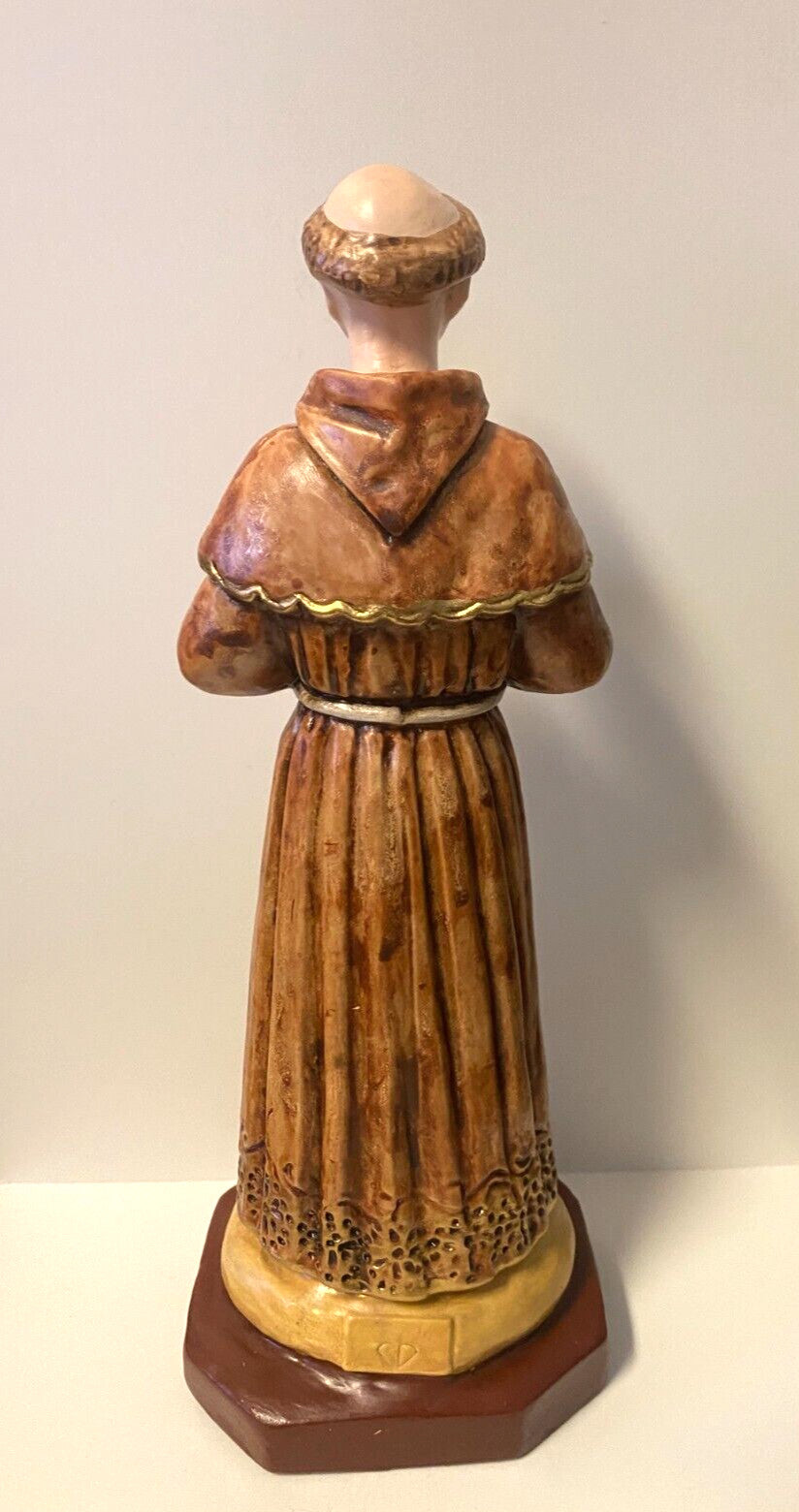 Saint Paschal Baylon 9" hand painted  Statue, New from Colombia #L028