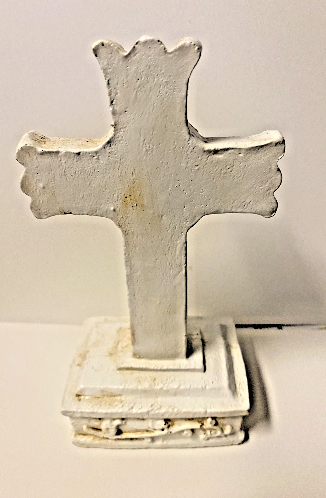 Distressed Beige Decorative Small 6" Cross, New #AB-212 - Bob and Penny Lord