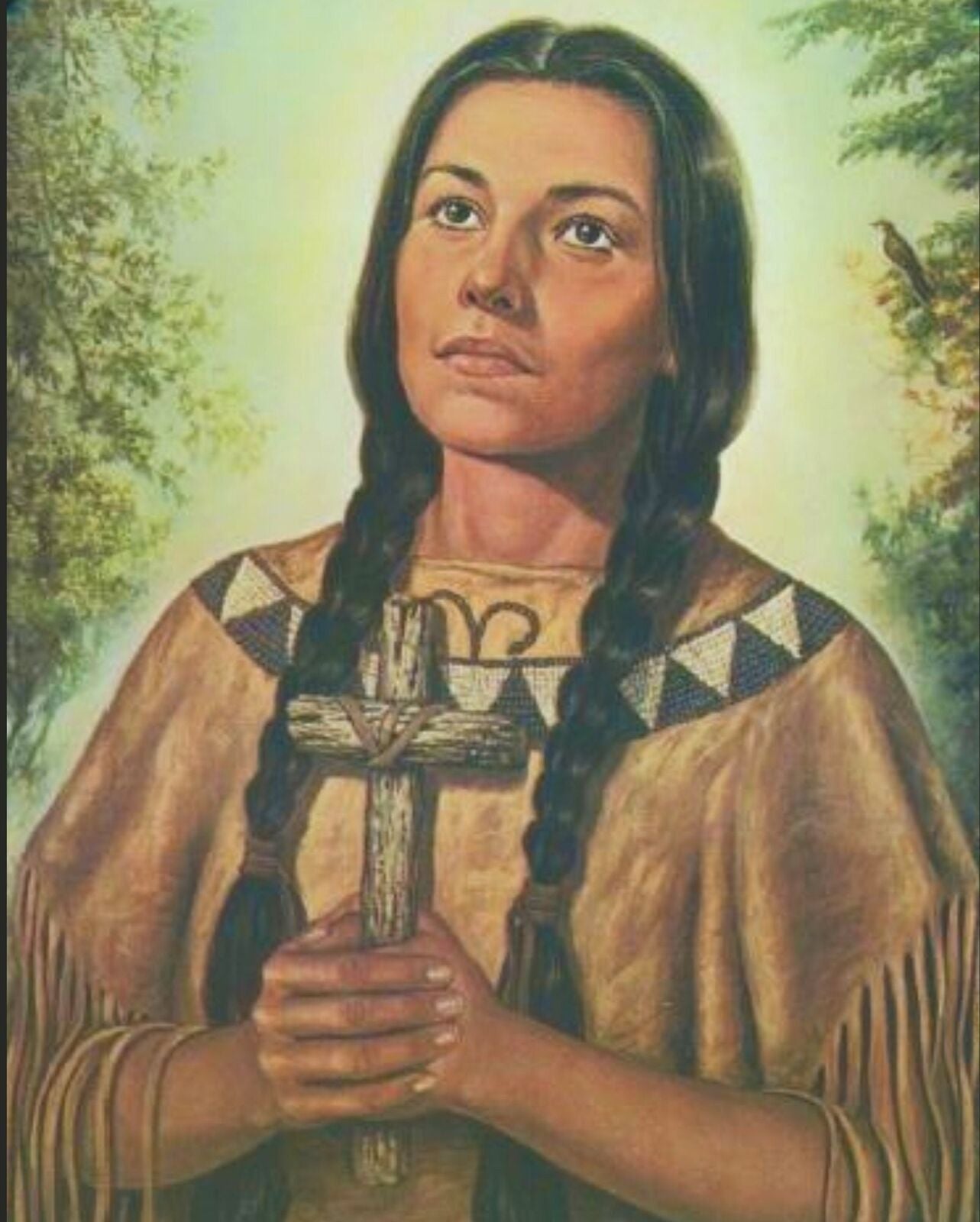 Saint Kateri Tekakwitha 8 by 10 Print - Bob and Penny Lord