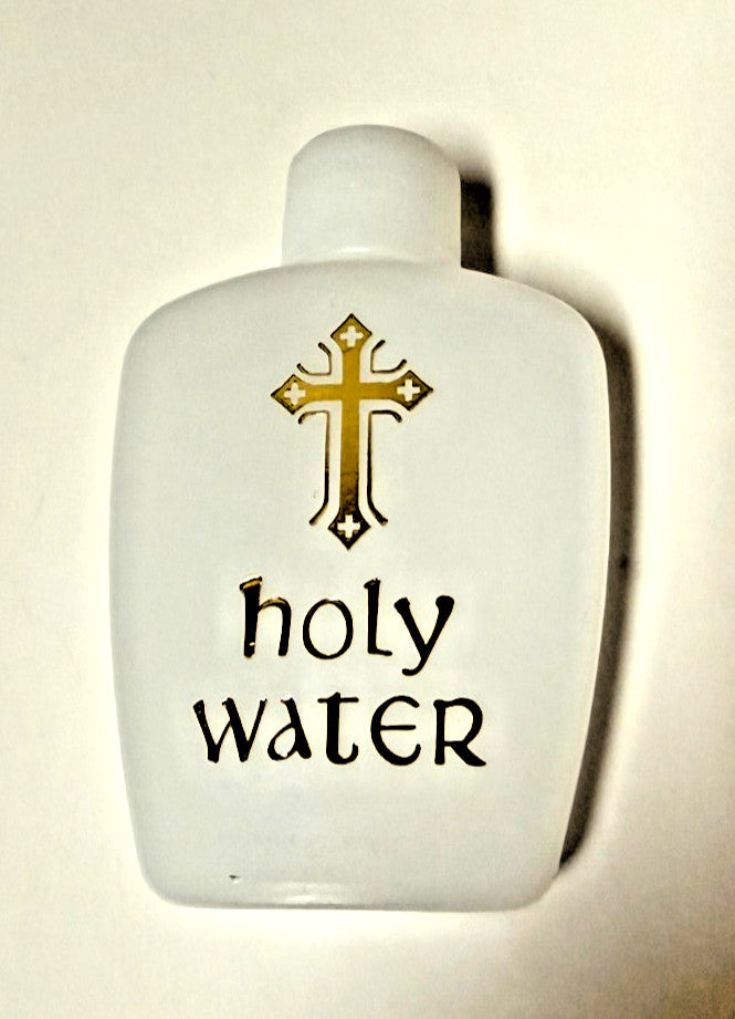 Holy Water Bottle With  Screw On Cap, 2 oz. New #AB-342-R2