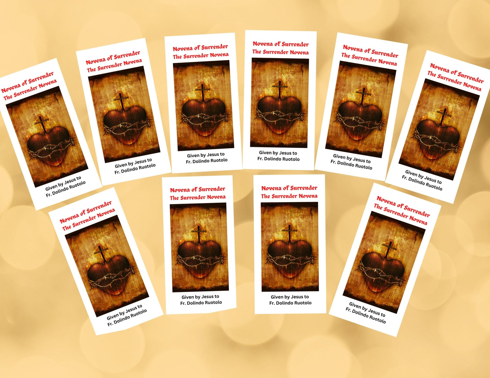 Surrender Novena to the Will of God Trifold Holy Card Packages - Journeys of Faith
