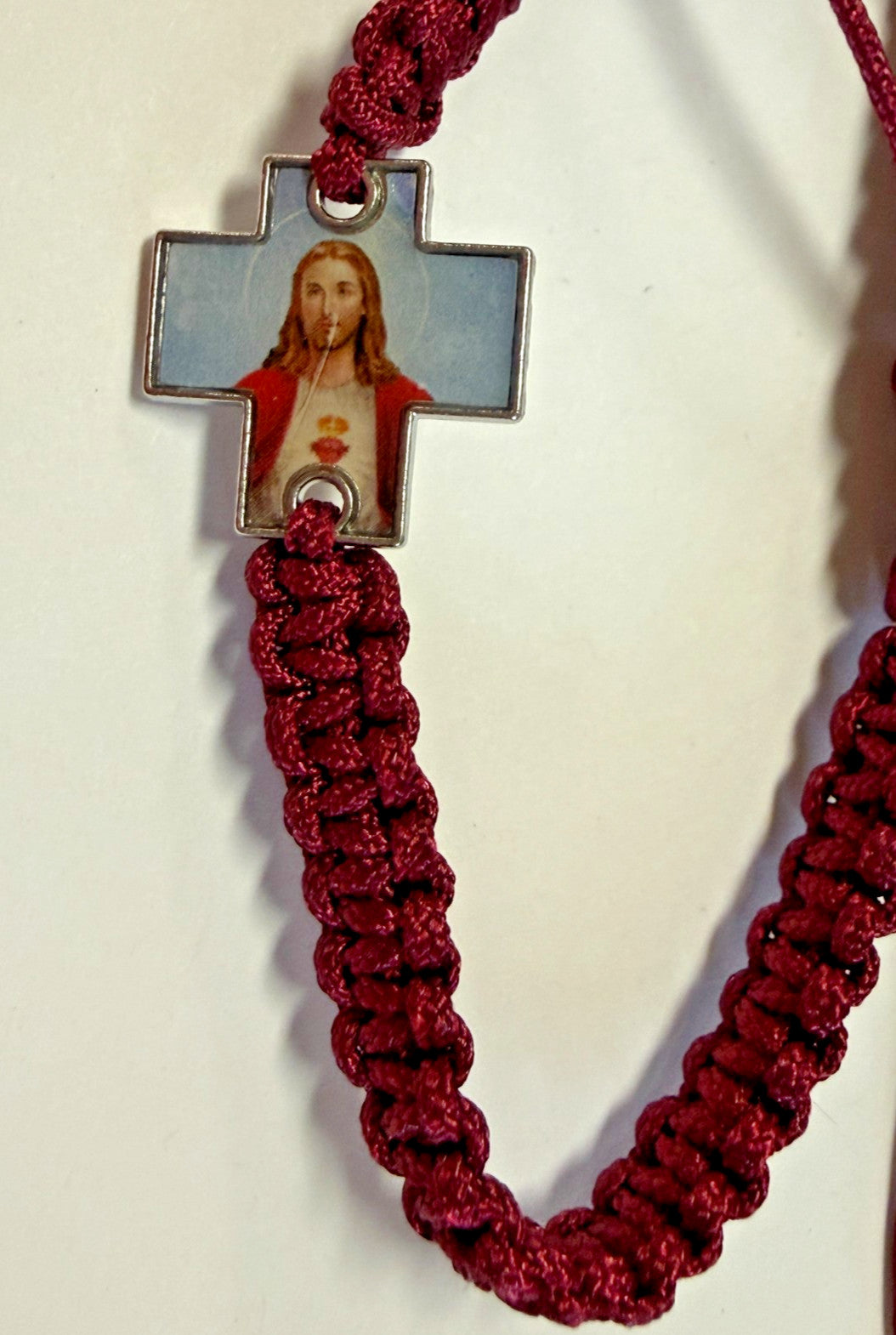 Sacred Heart of Jesus Cord Bracelet, New #Gftshp-139 - Journeys of Faith