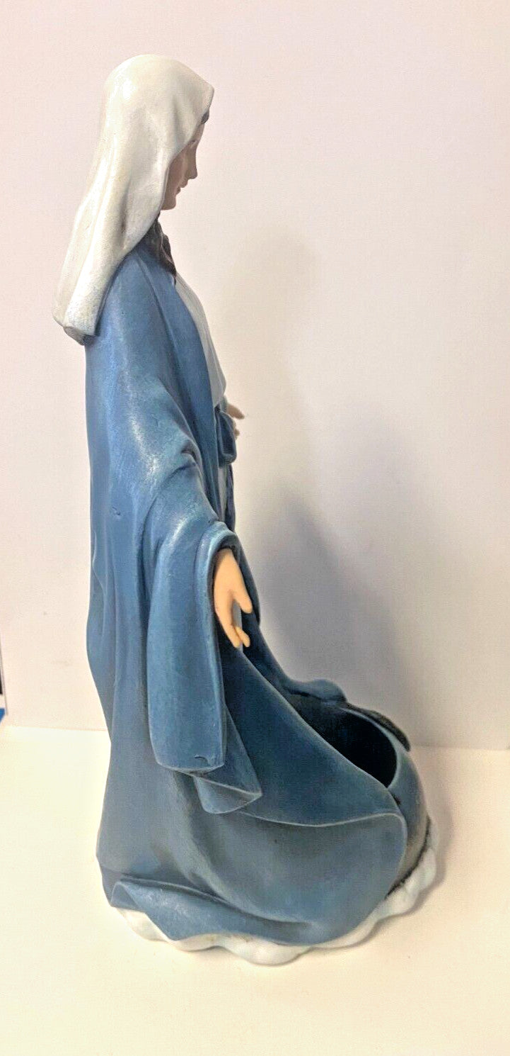 Our Lady of Grace 10" Candle Holder Statue, New #RM-031