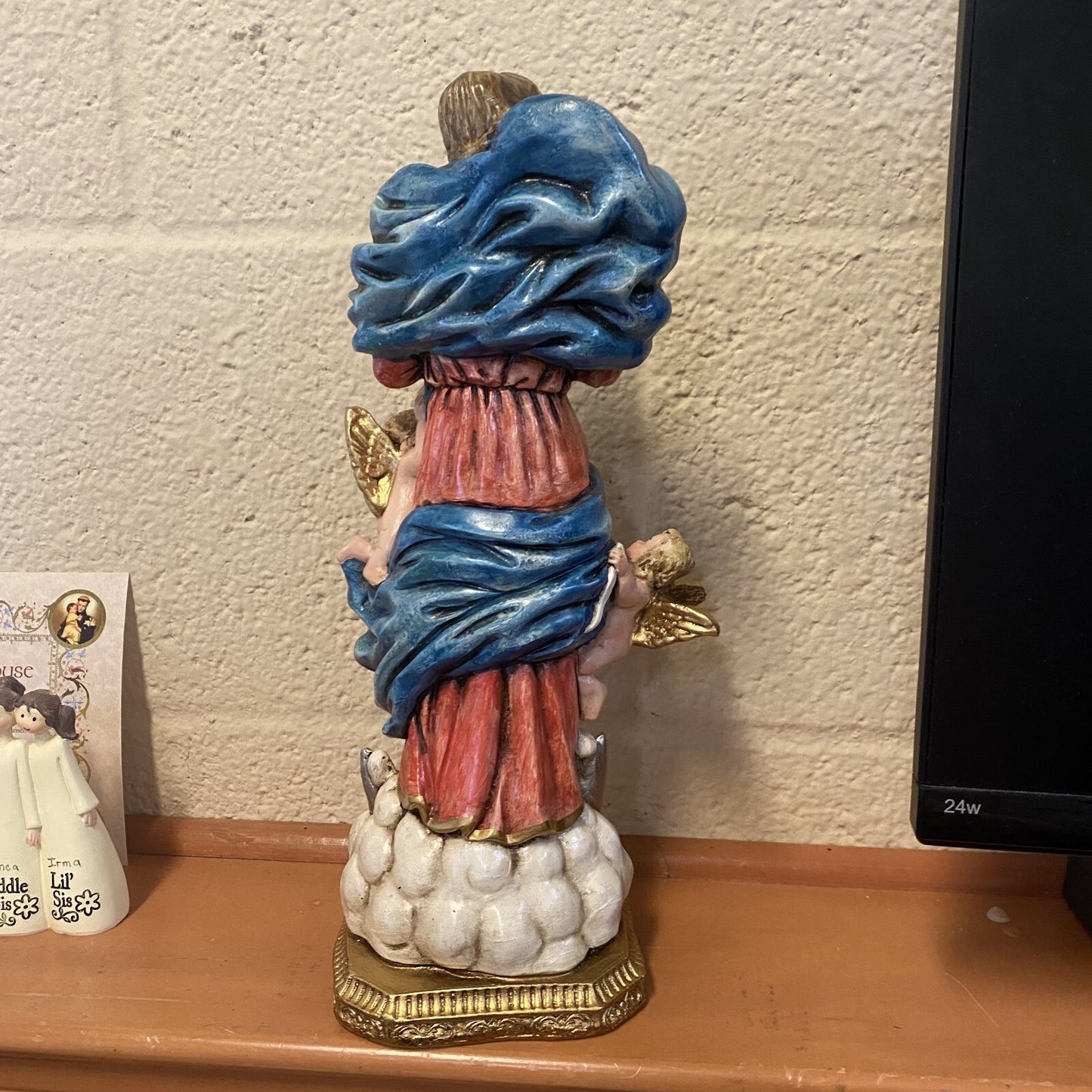 Our Lady Undoer of Knots 12 Inch Hand Painted Statue from Colombia