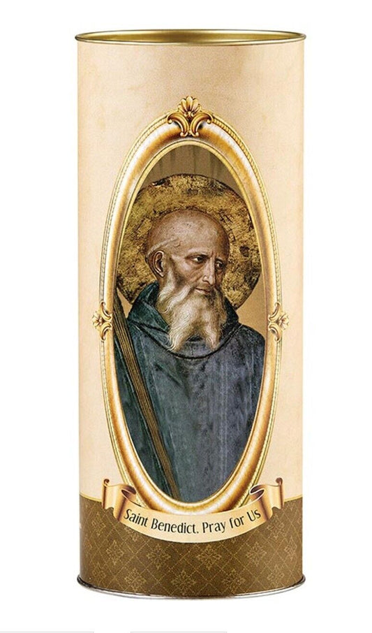 Saint Benedict Devotional Candle, New #AB-147