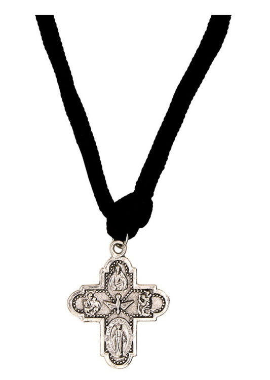 5 Way  1" Medal  Cord Pendant, New #AB-435-R2