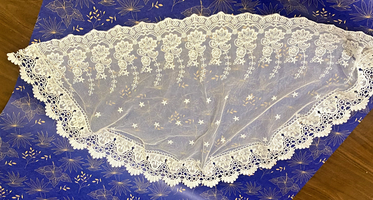 Women's White Lace Church Veil, New #AB-285-R2 - Journeys of Faith